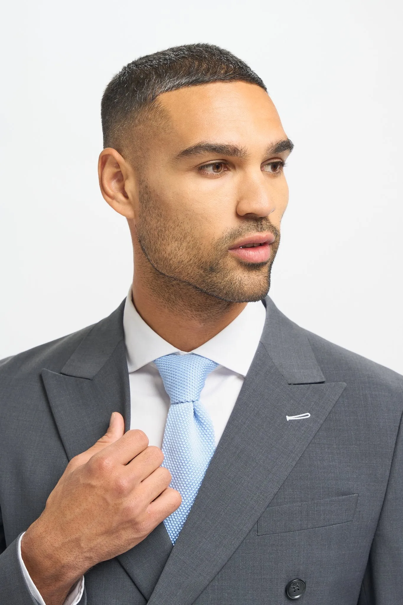 Bond Wool Rich Charcoal Double Breasted Suit sold by House of Cavani product image thumbnail 3