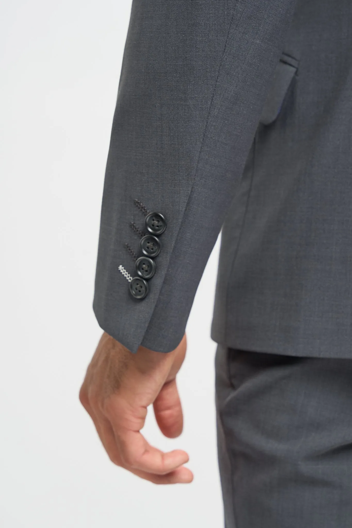 Bond Wool Rich Charcoal Double Breasted Suit sold by House of Cavani product image thumbnail 4
