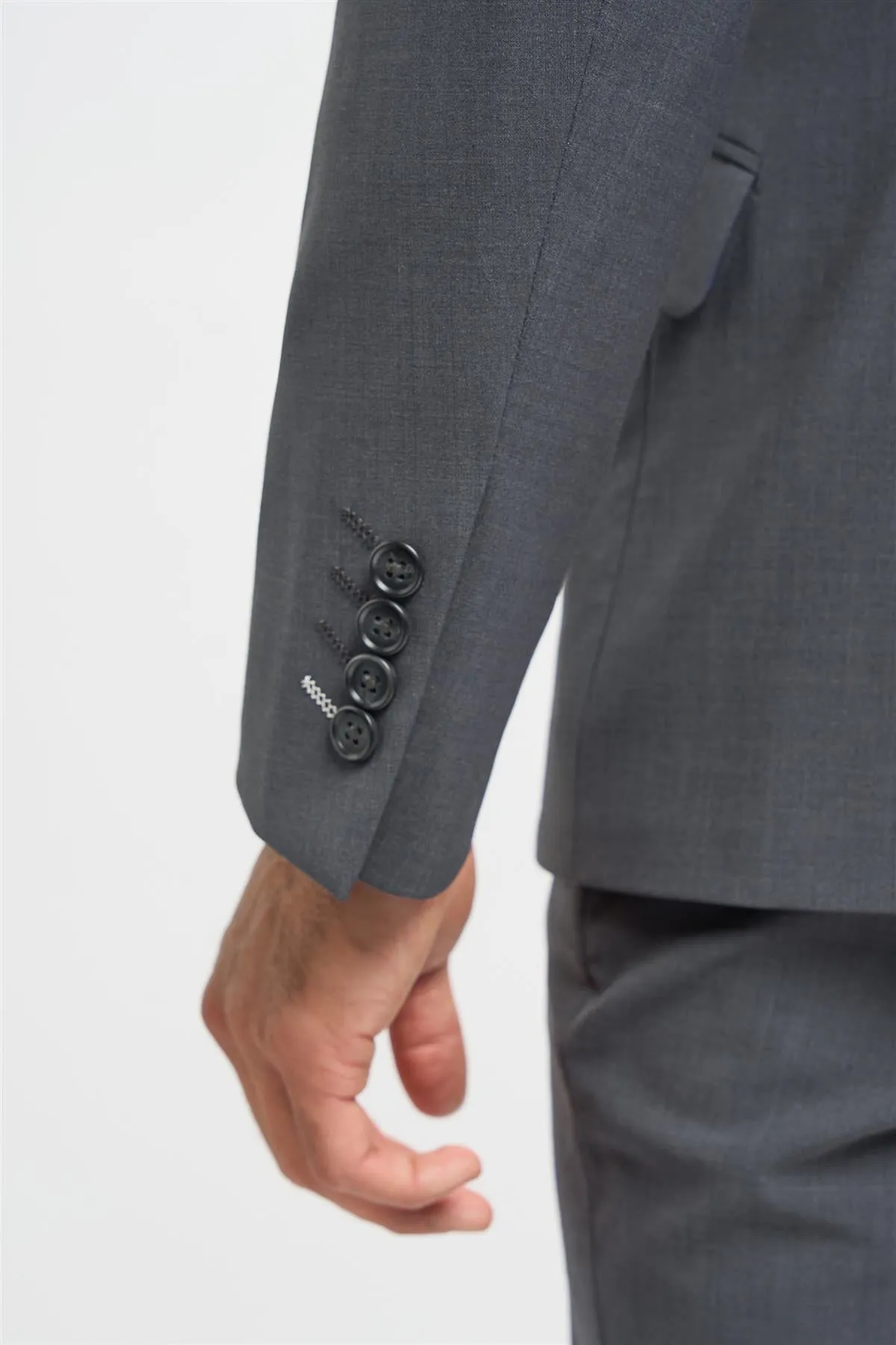 Bond Charcoal Double Breasted Blazer sold by House of Cavani product image thumbnail 5
