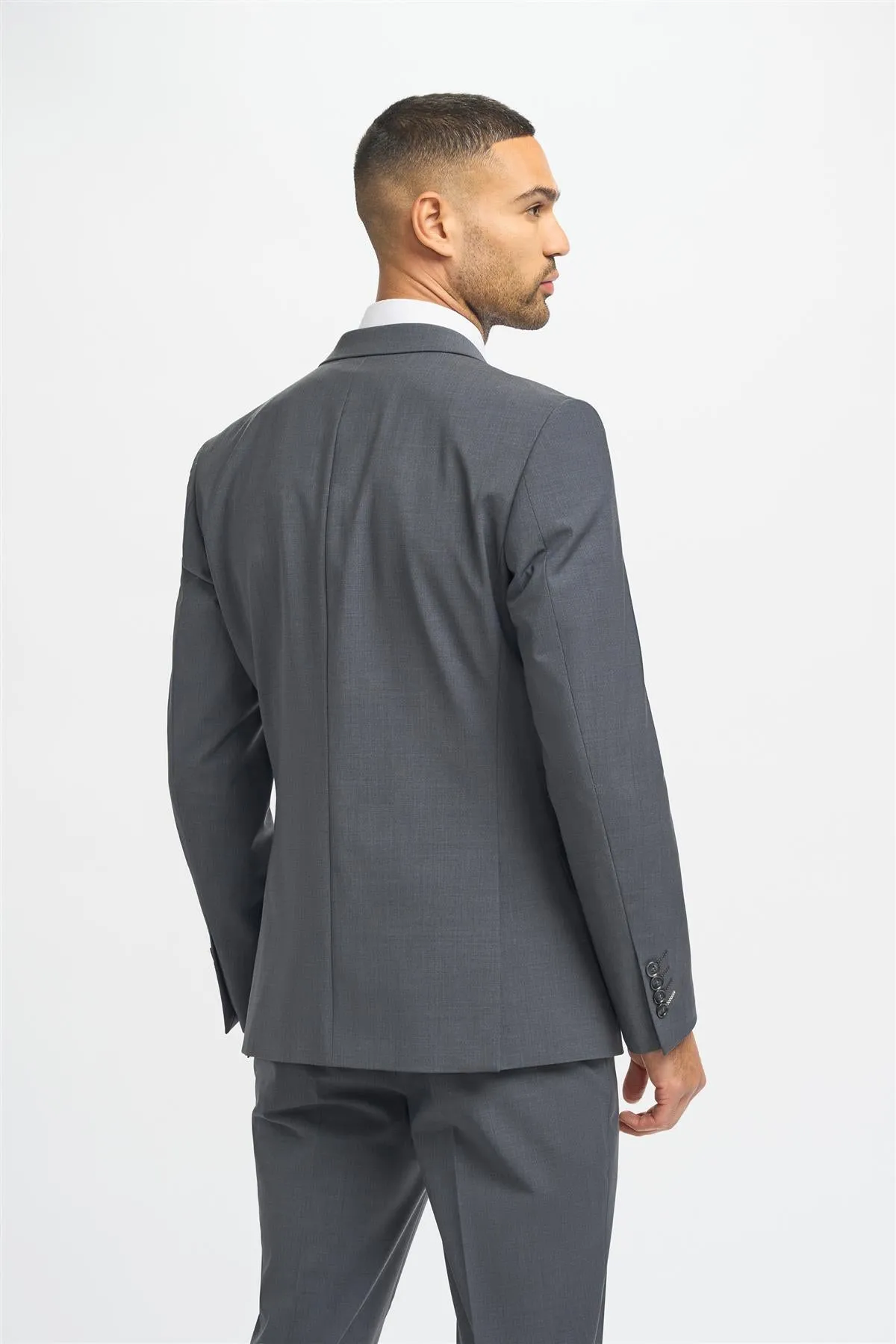 Bond Charcoal Double Breasted Blazer sold by House of Cavani product image thumbnail 4