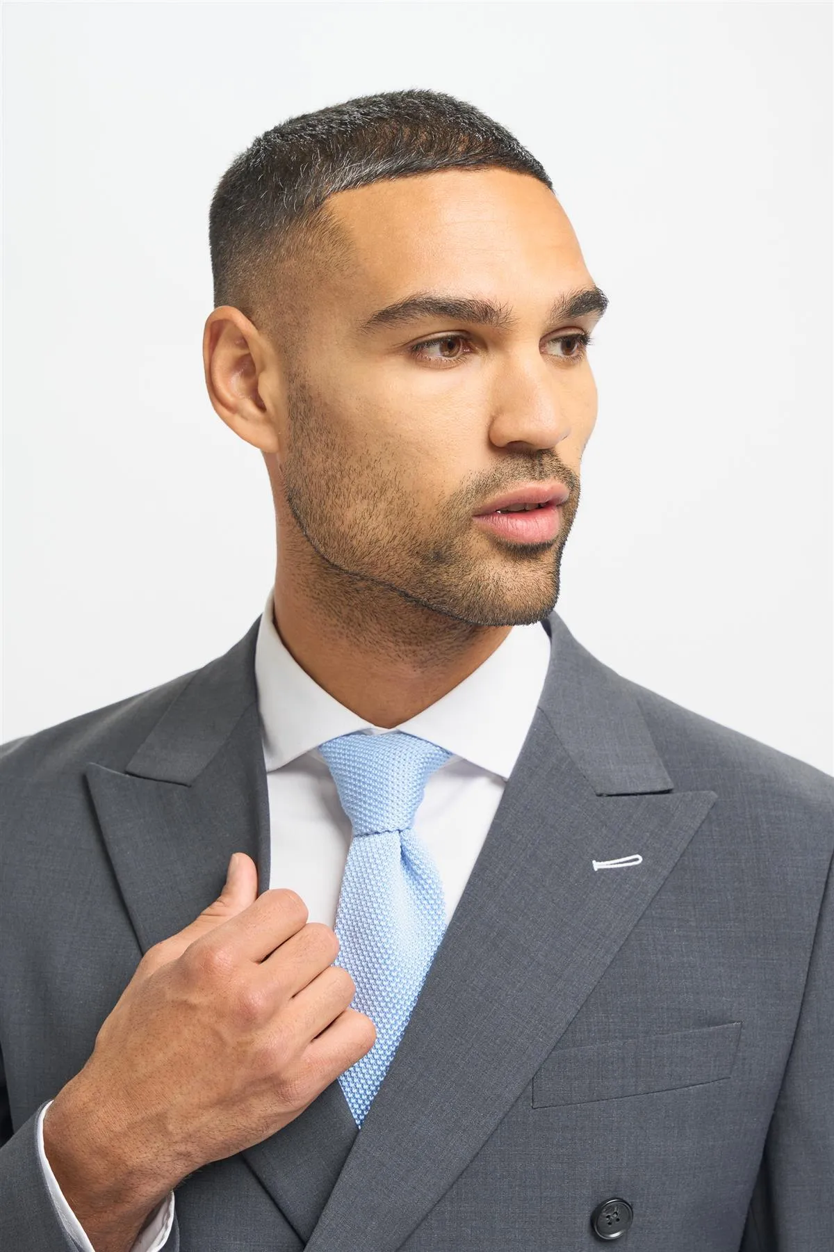 Bond Charcoal Double Breasted Blazer sold by House of Cavani product image thumbnail 3