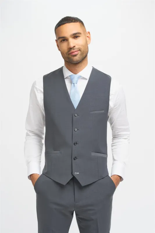 Bond Charcoal Waistcoat made by House of Cavani