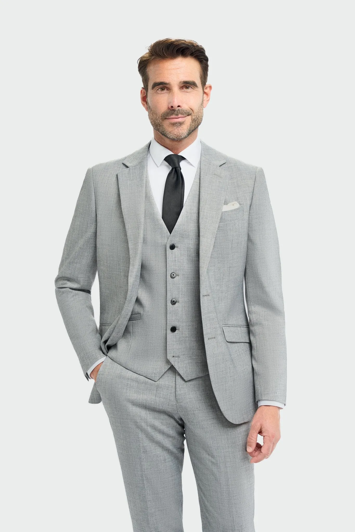 Malibu Grey Three Piece Suit sold by House of Cavani product image thumbnail 2