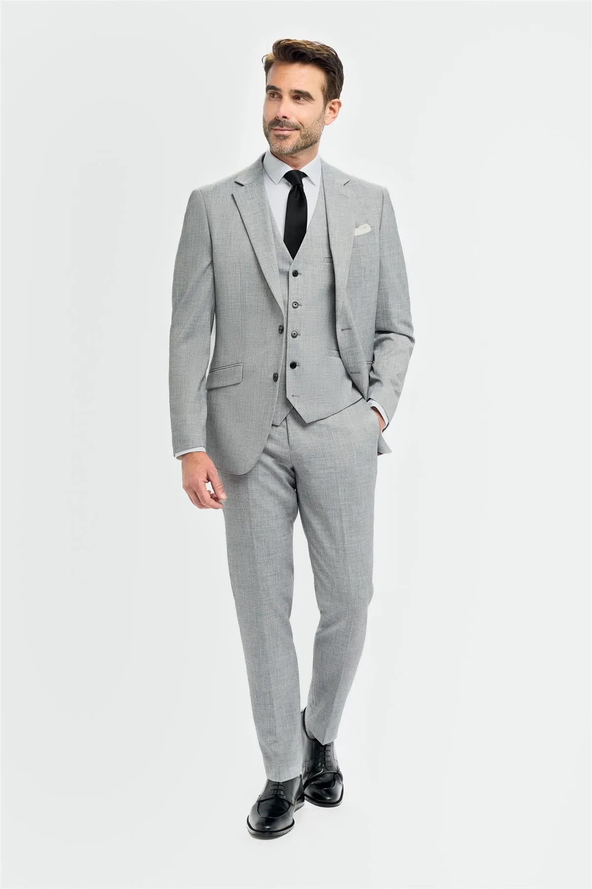 Malibu Grey Short Blazer sold by House of Cavani product image thumbnail 2