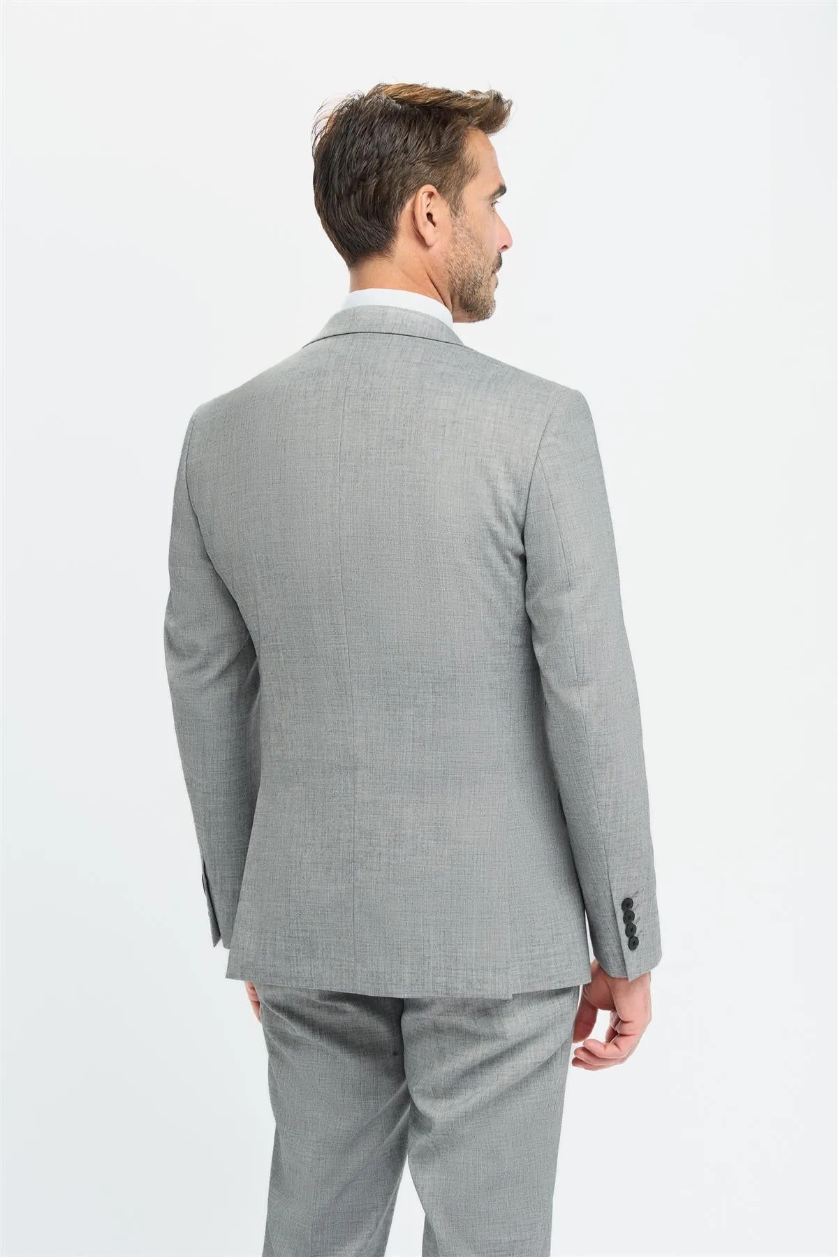 Malibu Grey Short Blazer sold by House of Cavani product image thumbnail 3
