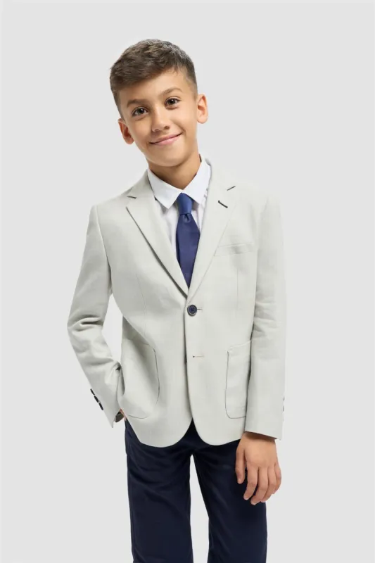 Boys Luigi Slate Blazer sold by House of Cavani