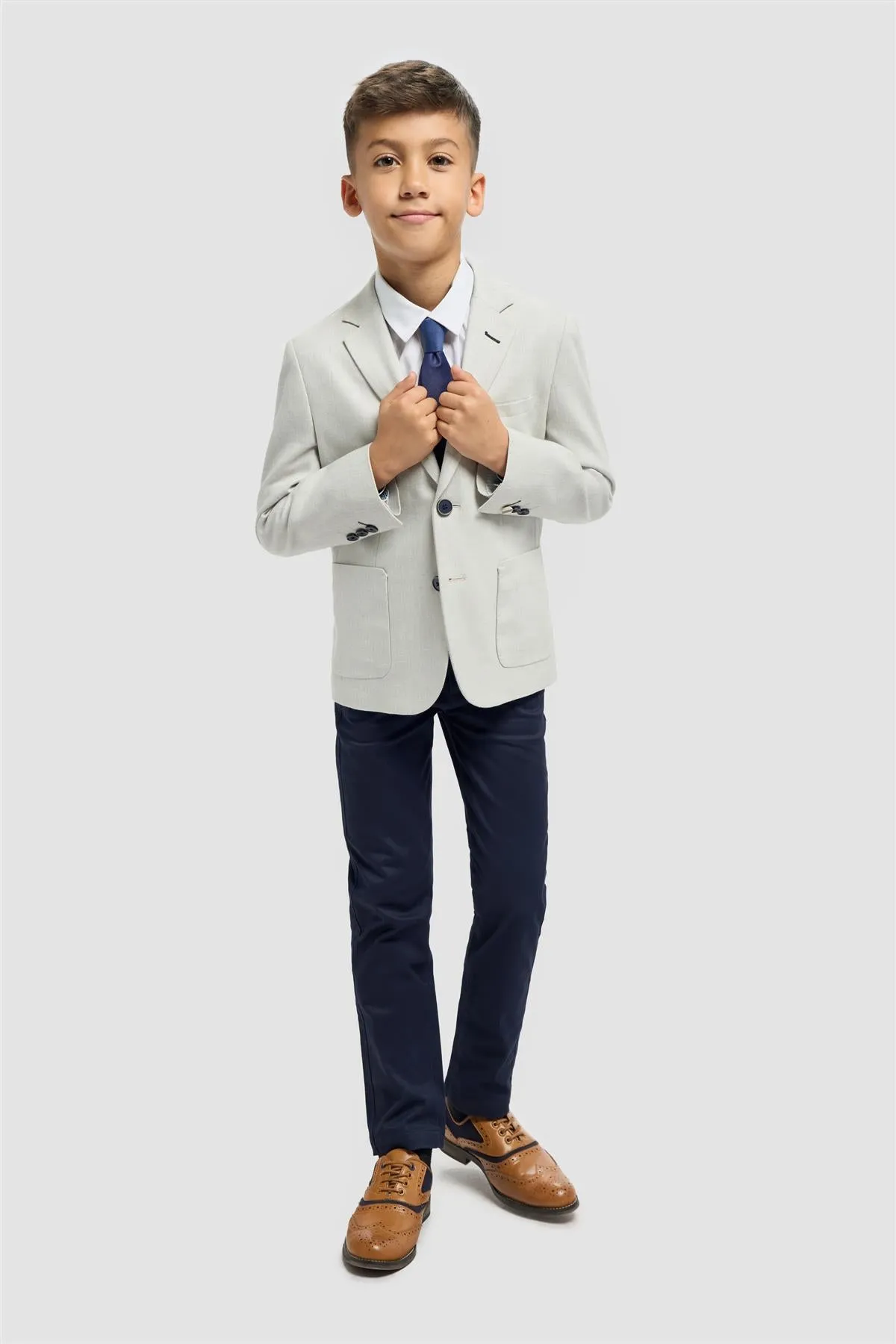 Boys Luigi Slate Blazer sold by House of Cavani product image thumbnail 2
