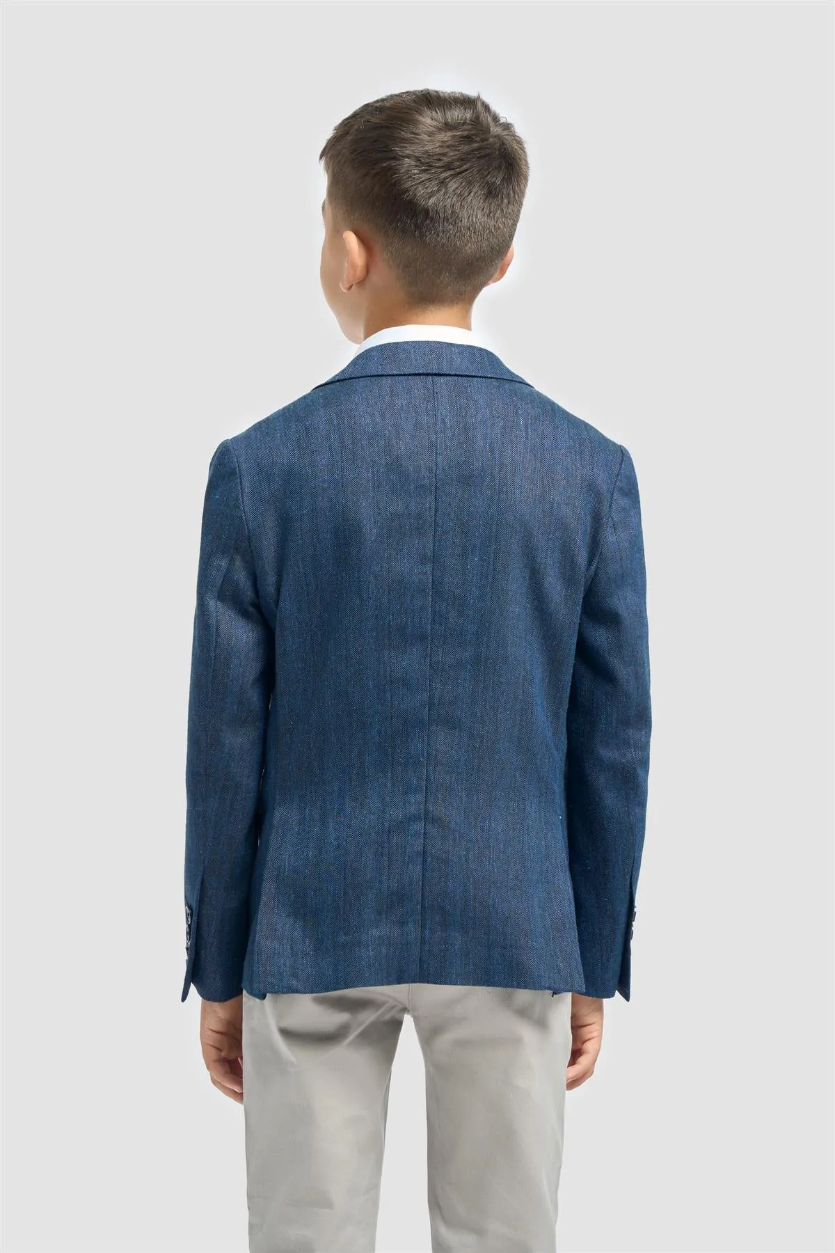 Boys Luigi Navy Blazer sold by House of Cavani product image thumbnail 4
