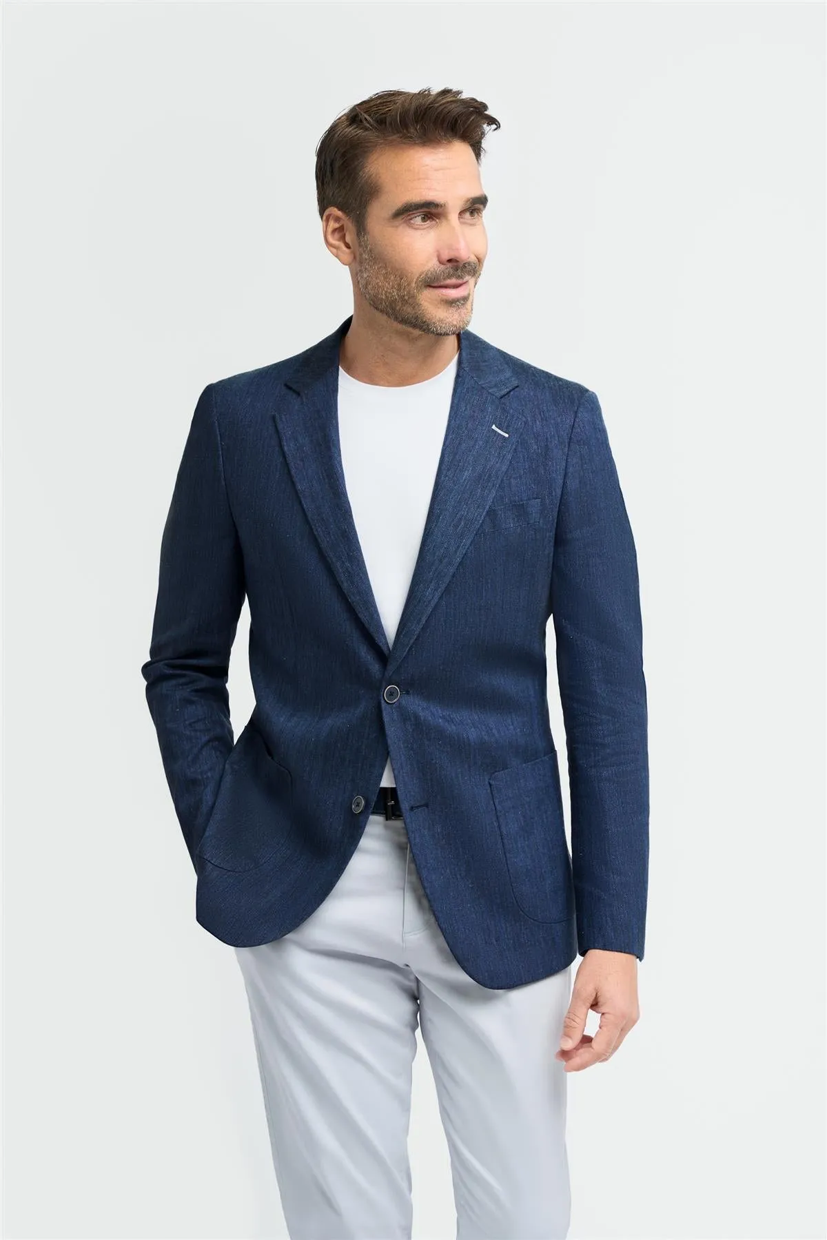 Luigi Navy Blazer sold by House of Cavani