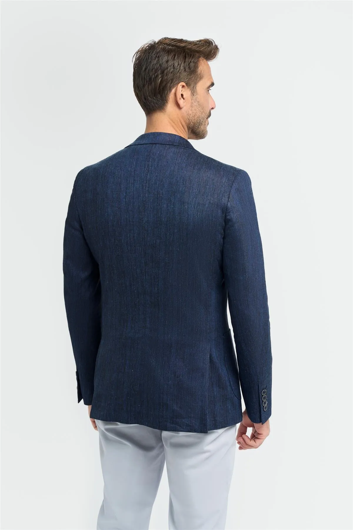 Luigi Navy Blazer sold by House of Cavani product image thumbnail 5