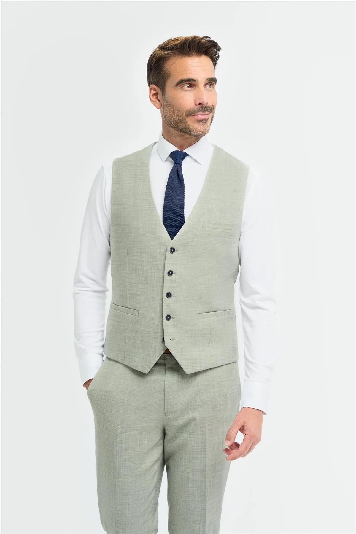 Camden Sage Waistcoat sold by House of Cavani