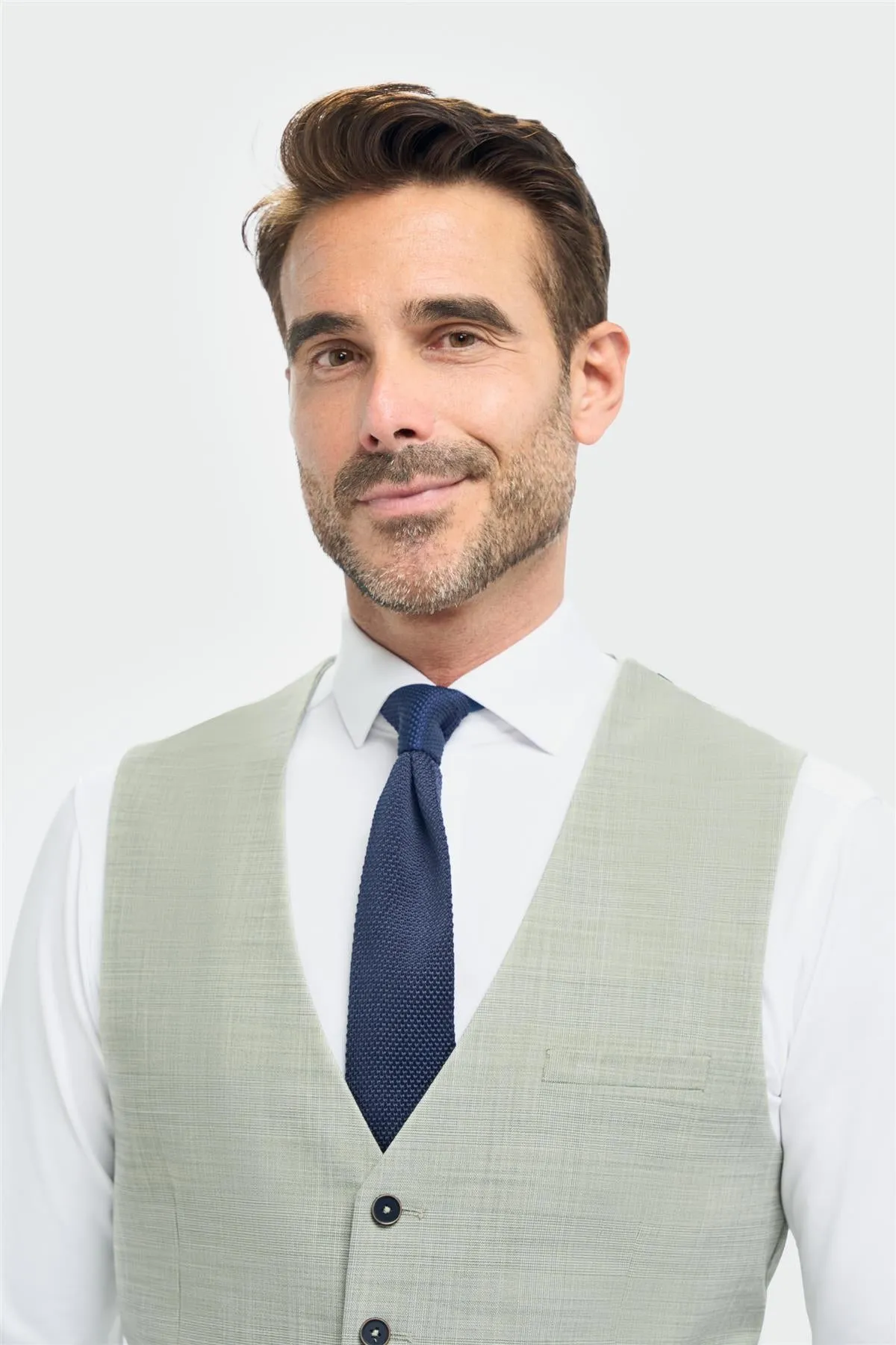 Camden Sage Waistcoat sold by House of Cavani product image thumbnail 3