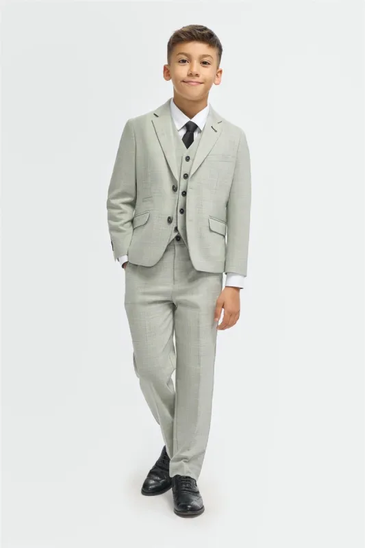 Boys Camden Sage Suit sold by House of Cavani