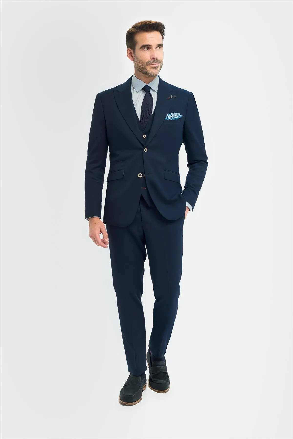Tropez Navy Blazer sold by House of Cavani product image thumbnail 2