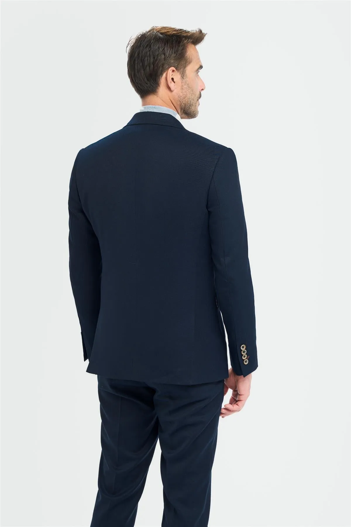 Tropez Navy Blazer sold by House of Cavani product image thumbnail 3