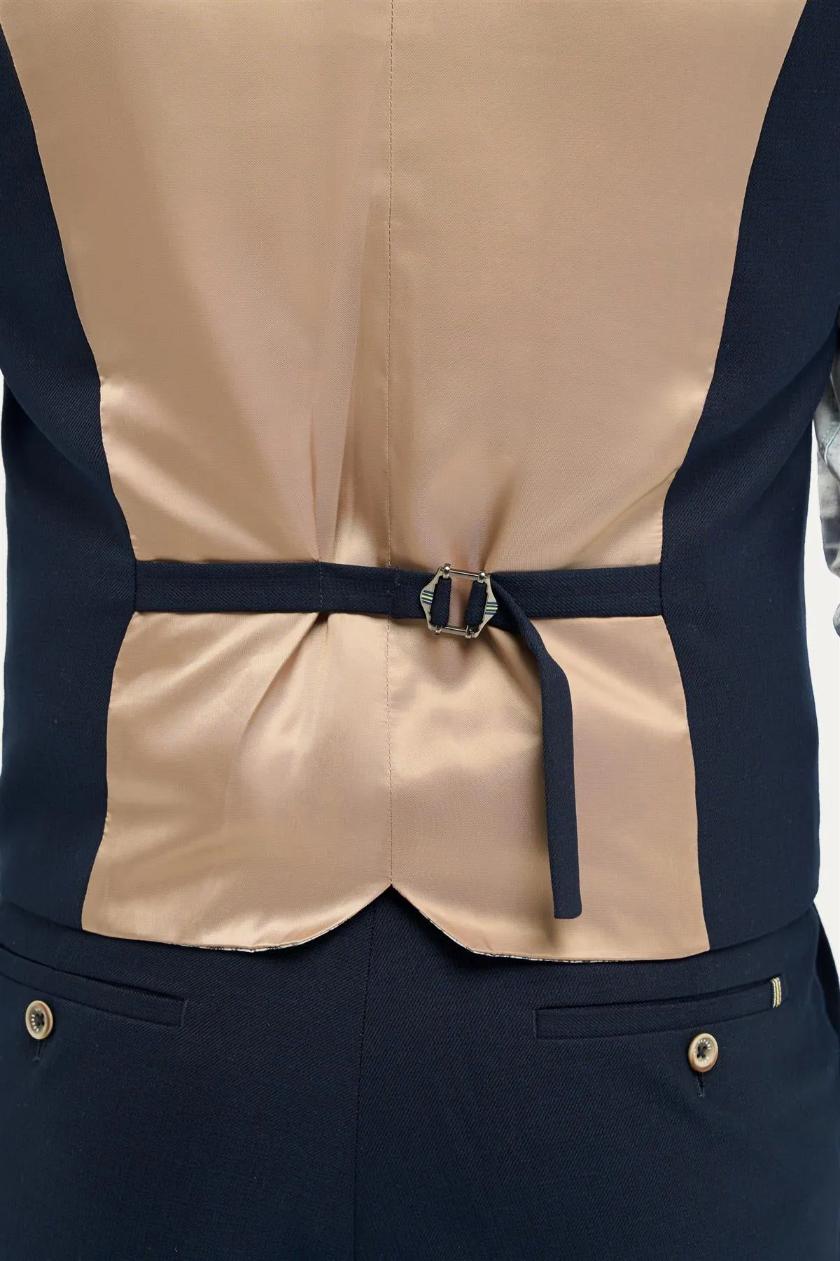 Tropez Navy Waistcoat sold by House of Cavani product image thumbnail 5
