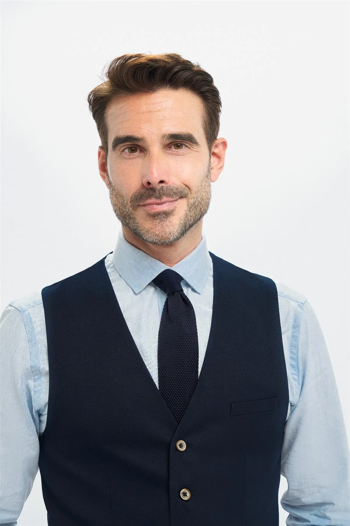 Tropez Navy Waistcoat sold by House of Cavani product image thumbnail 2