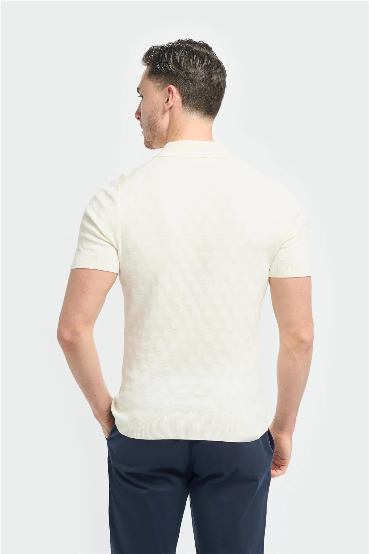 Armando Ecru Polo sold by House of Cavani product image thumbnail 3