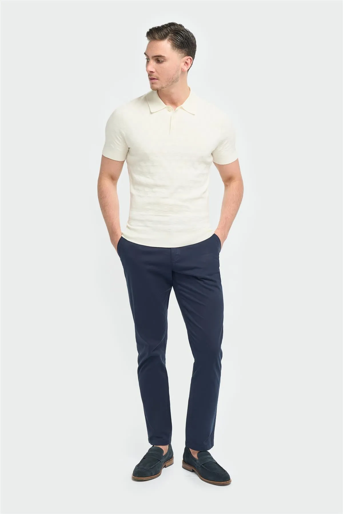 Armando Ecru Polo sold by House of Cavani product image thumbnail 2