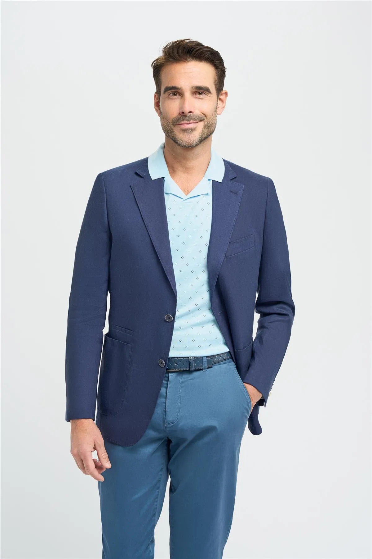Luca Navy Blazer sold by House of Cavani