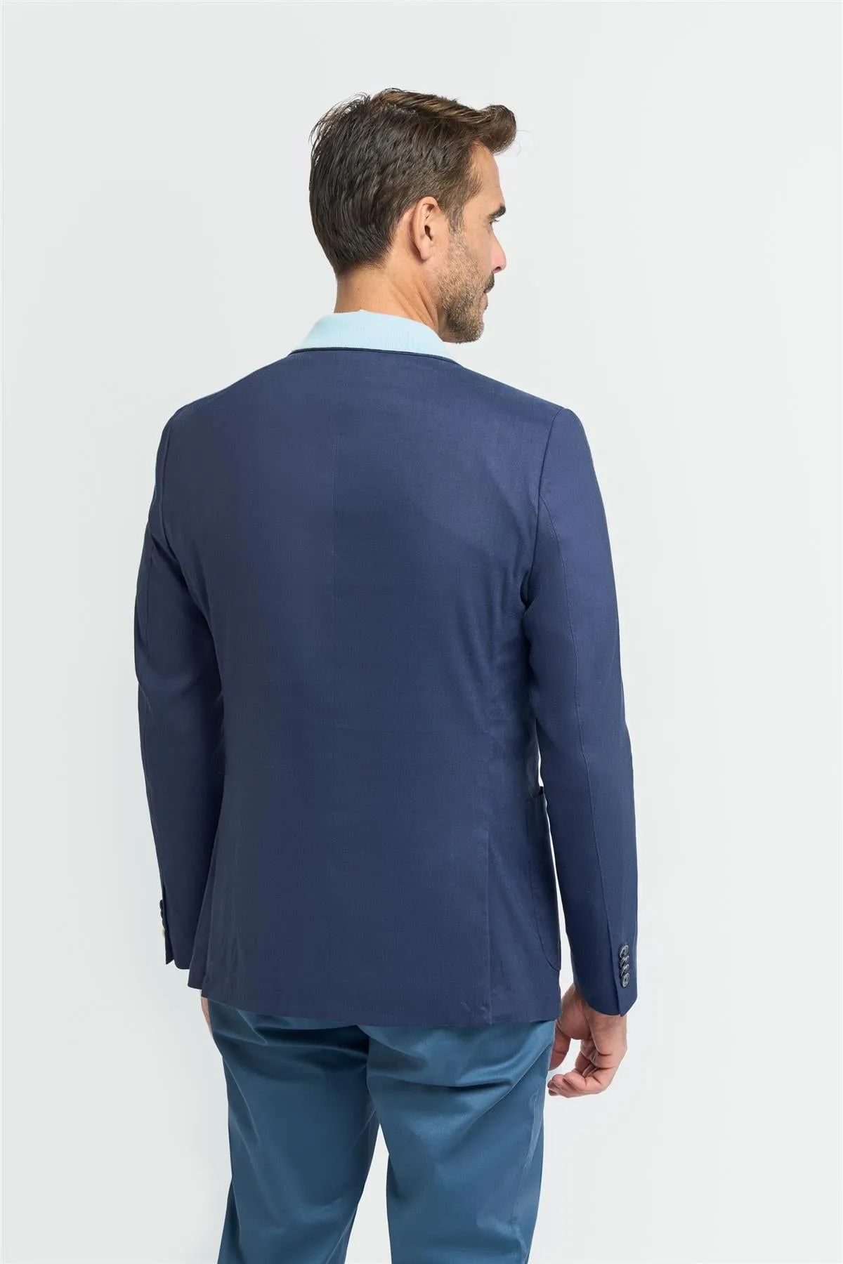 Luca Navy Blazer sold by House of Cavani product image thumbnail 5