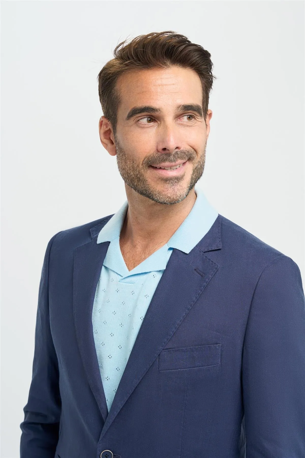 Luca Navy Blazer sold by House of Cavani product image thumbnail 3