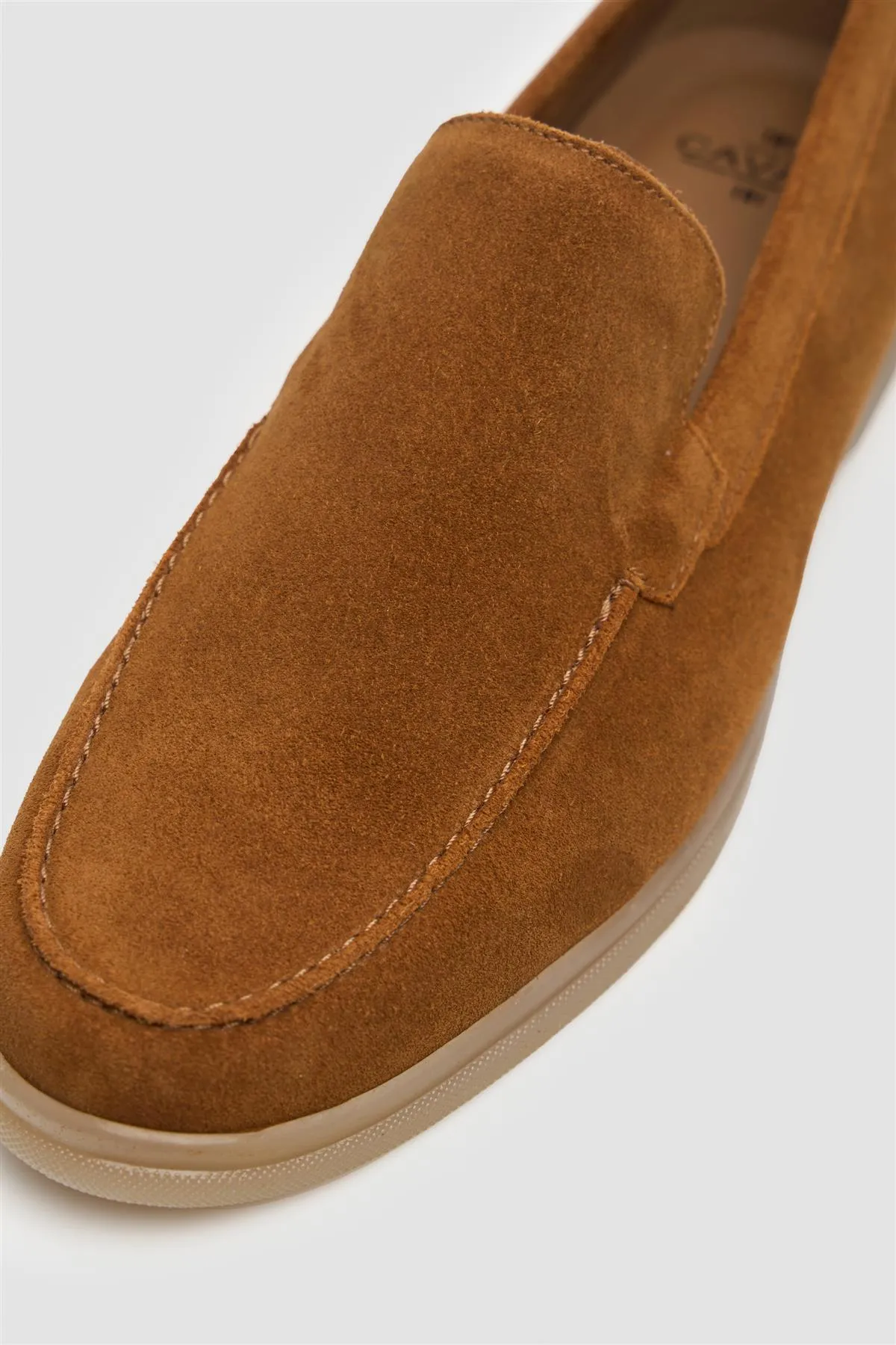 Breezy Tan Slip-On Suede Loafers sold by House of Cavani product image thumbnail 3