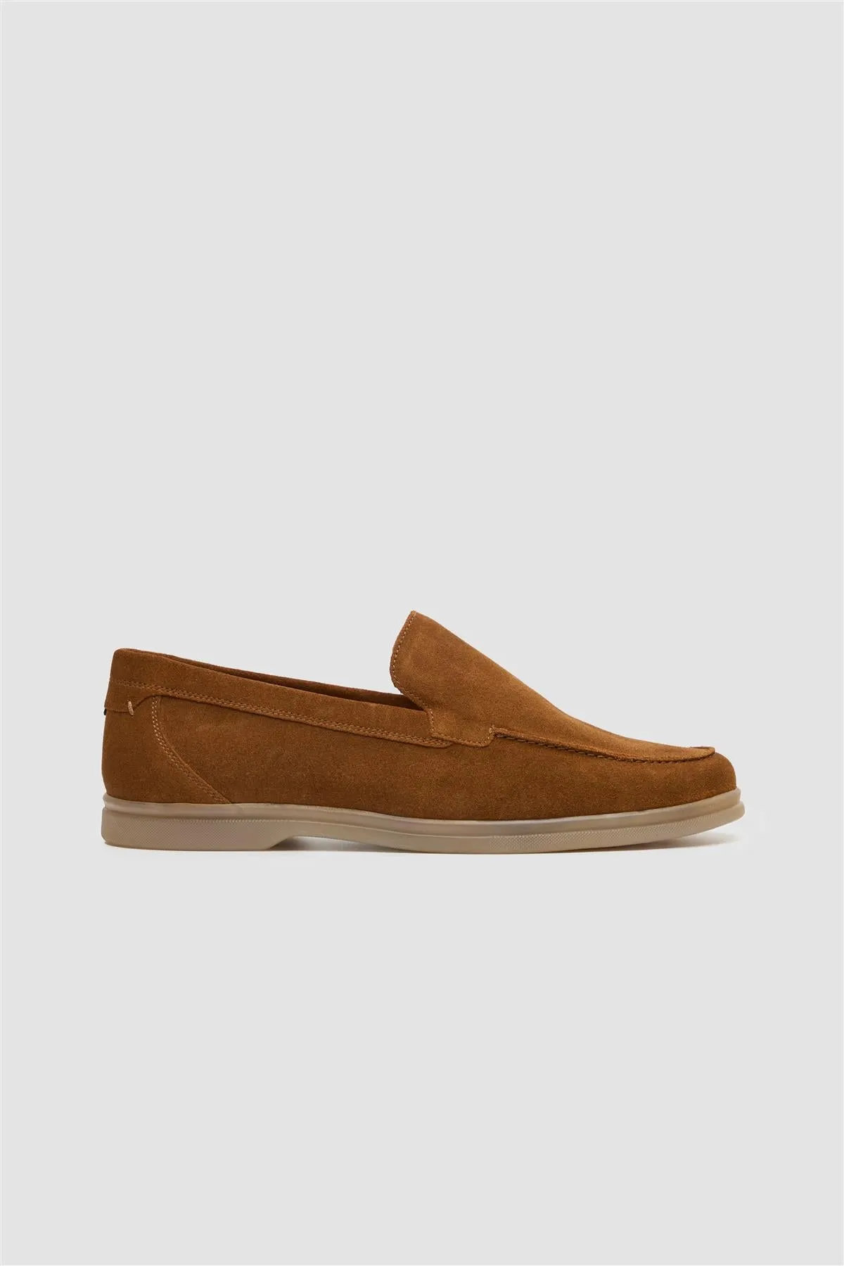 Breezy Tan Slip-On Suede Loafers sold by House of Cavani product image thumbnail 2