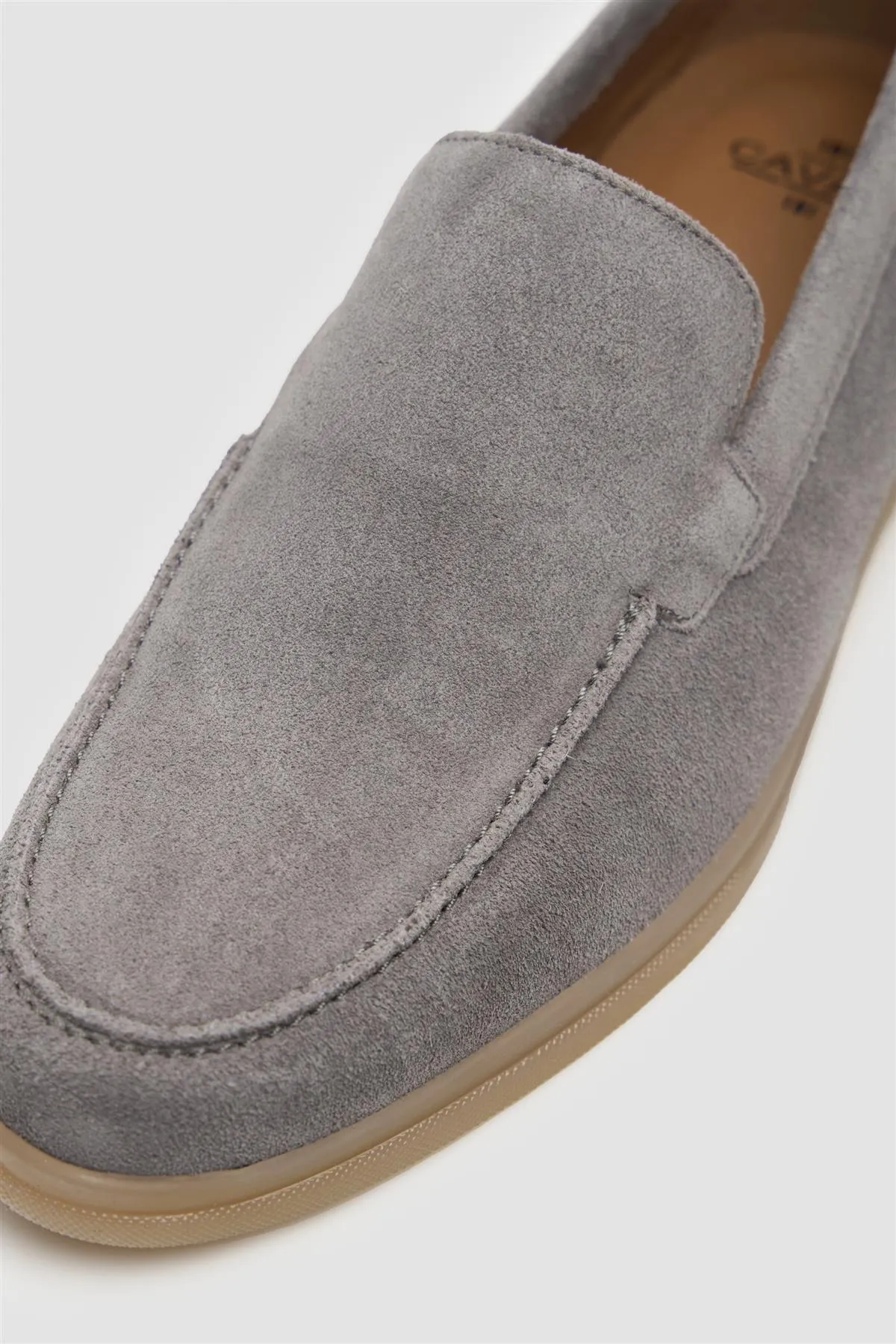 Breezy Grey Slip-On Suede Loafers sold by House of Cavani product image thumbnail 3