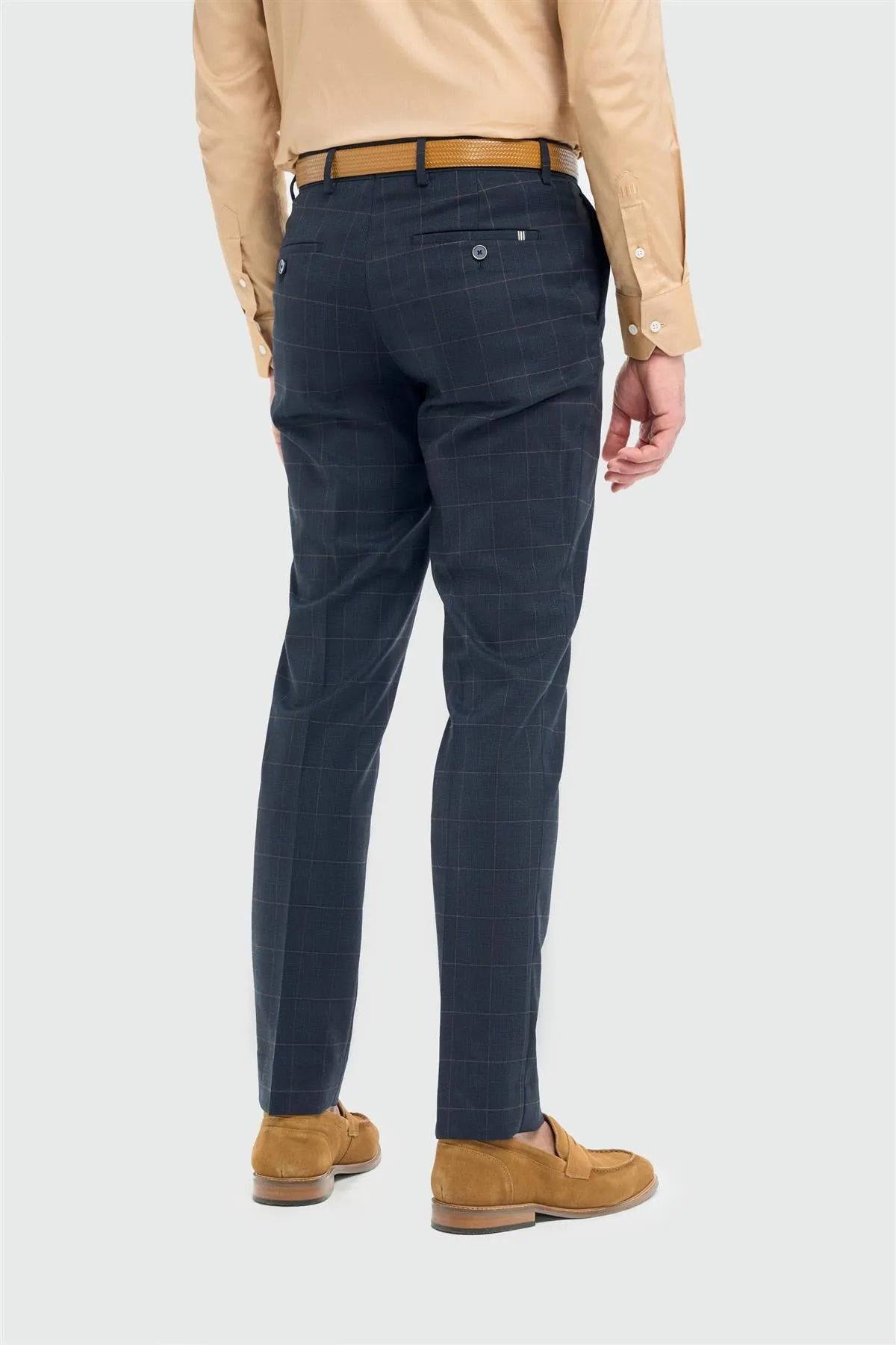 Torino Navy Trouser sold by House of Cavani product image thumbnail 3