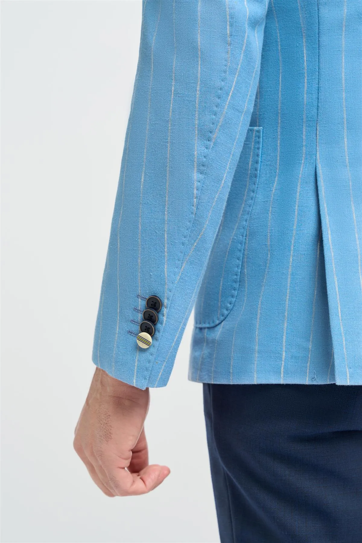 Piero Blue Blazer sold by House of Cavani product image thumbnail 4