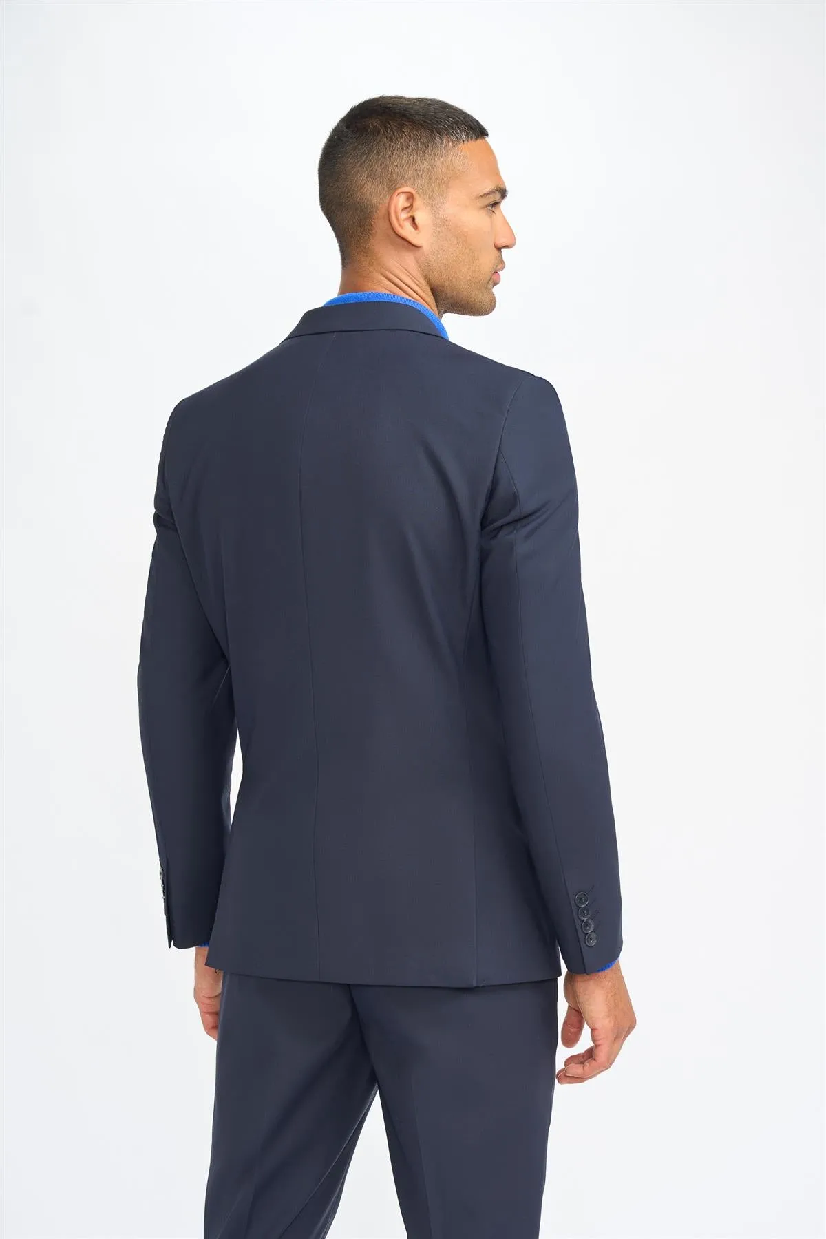 Malibu Navy Short Blazer sold by House of Cavani product image thumbnail 4