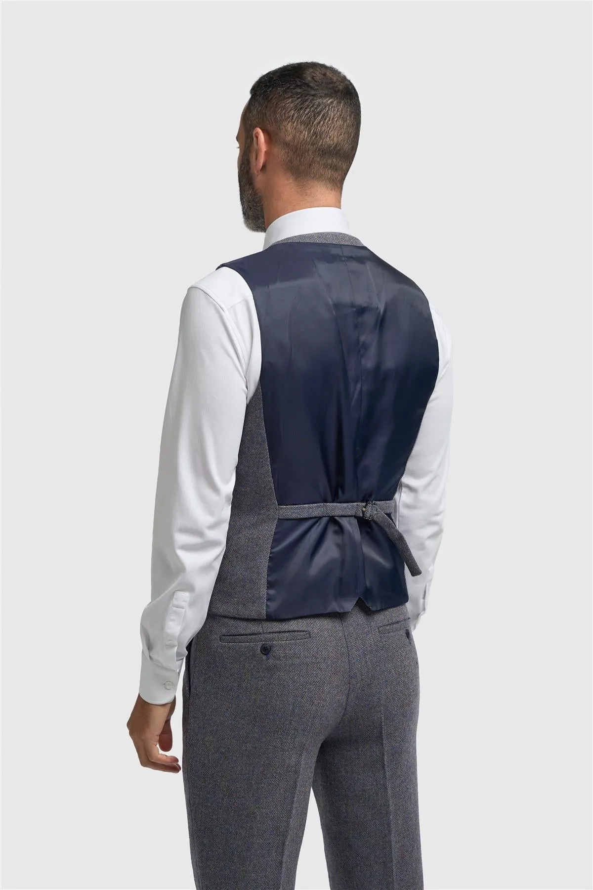 Thomas Savoy Tweed Waistcoat sold by House of Cavani product image thumbnail 3
