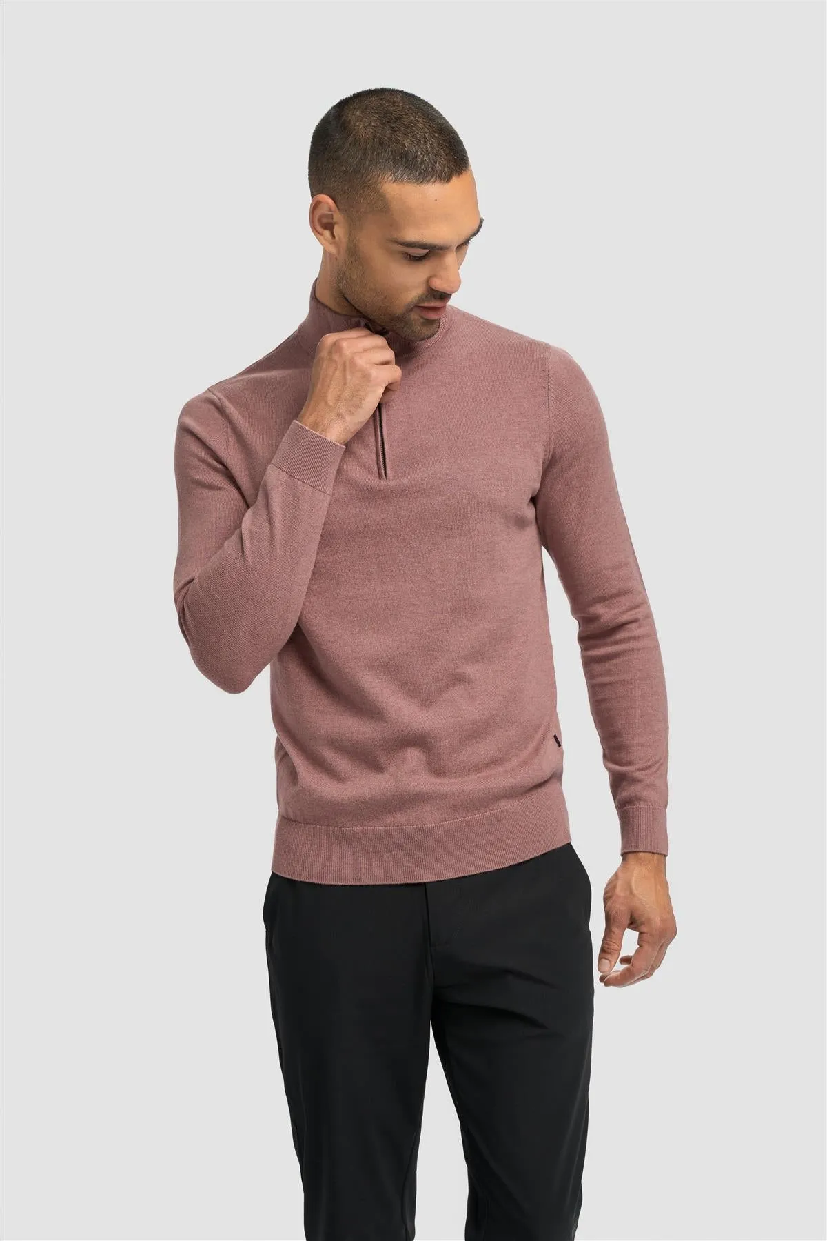 Ivano 1/4 Zip Jumper sold by House of Cavani product image thumbnail 5