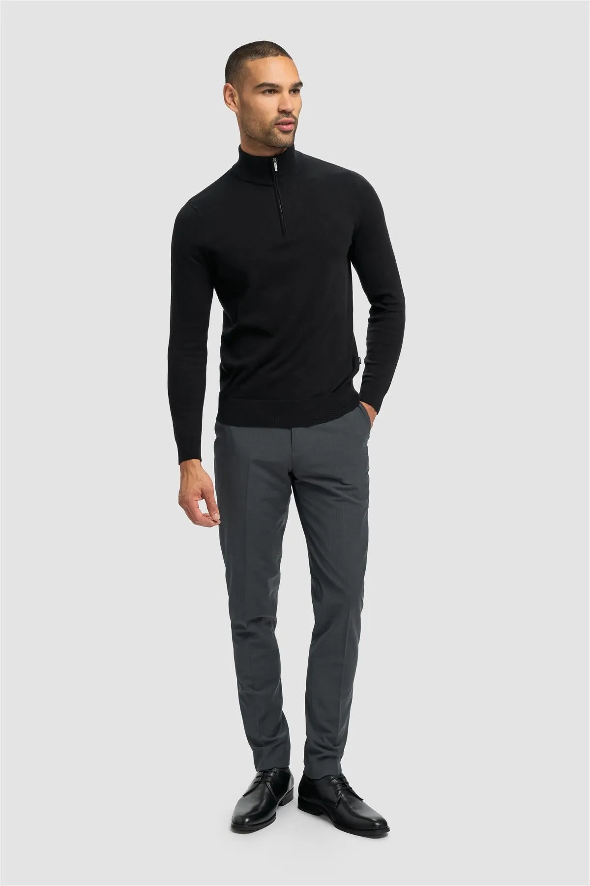 Ivano 1/4 Zip Jumper sold by House of Cavani product image thumbnail 2