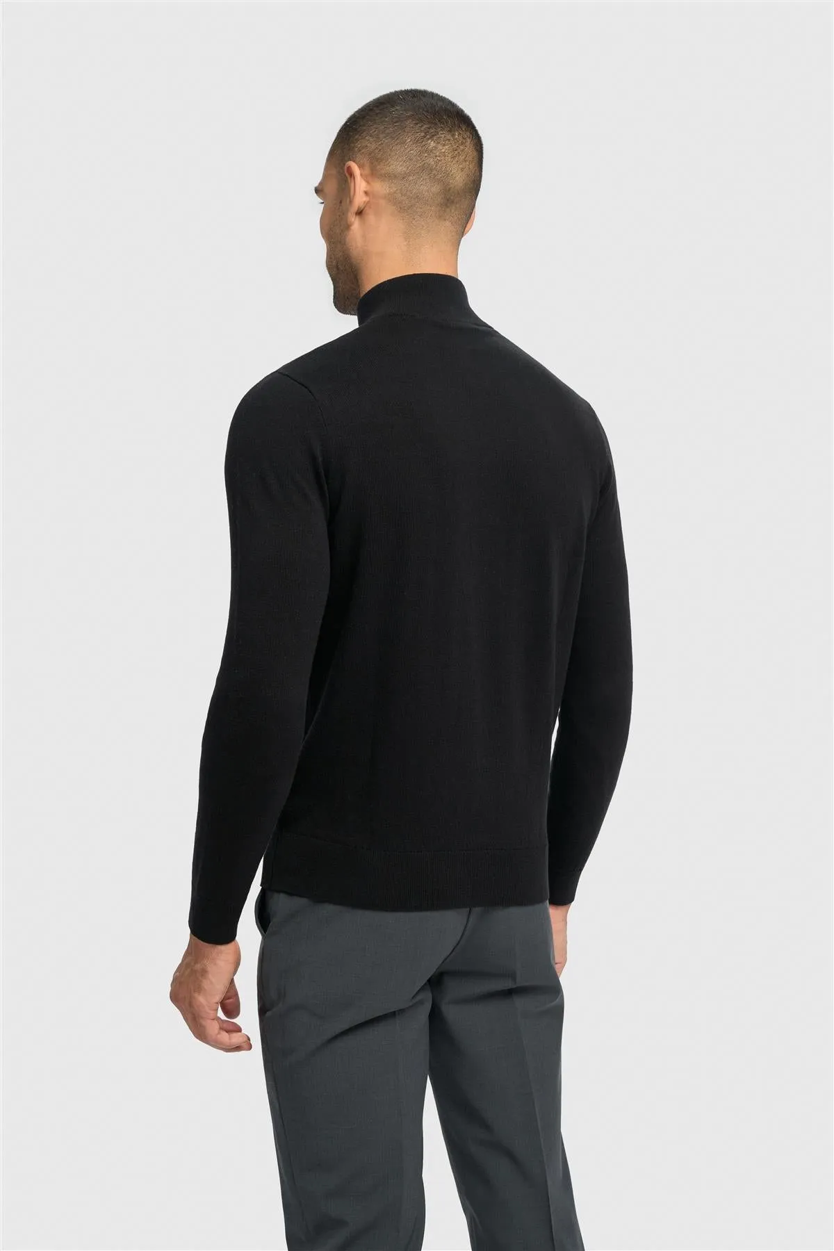 Ivano 1/4 Zip Jumper sold by House of Cavani product image thumbnail 3