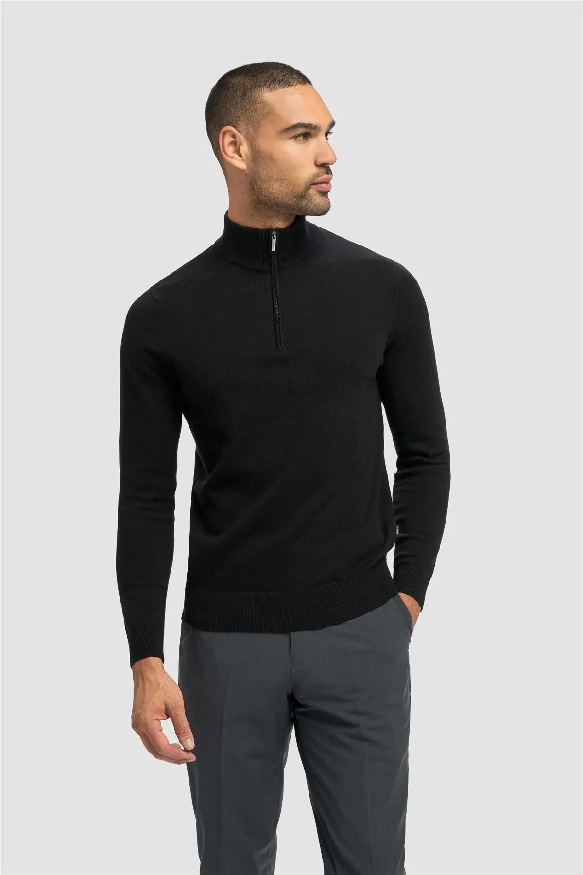 Ivano 1/4 Zip Jumper sold by House of Cavani