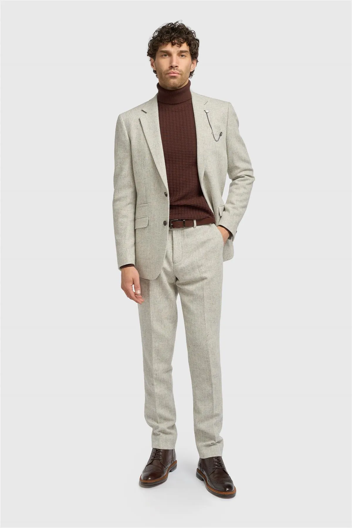 Thomas Pearl Grey Blazer sold by House of Cavani product image thumbnail 2