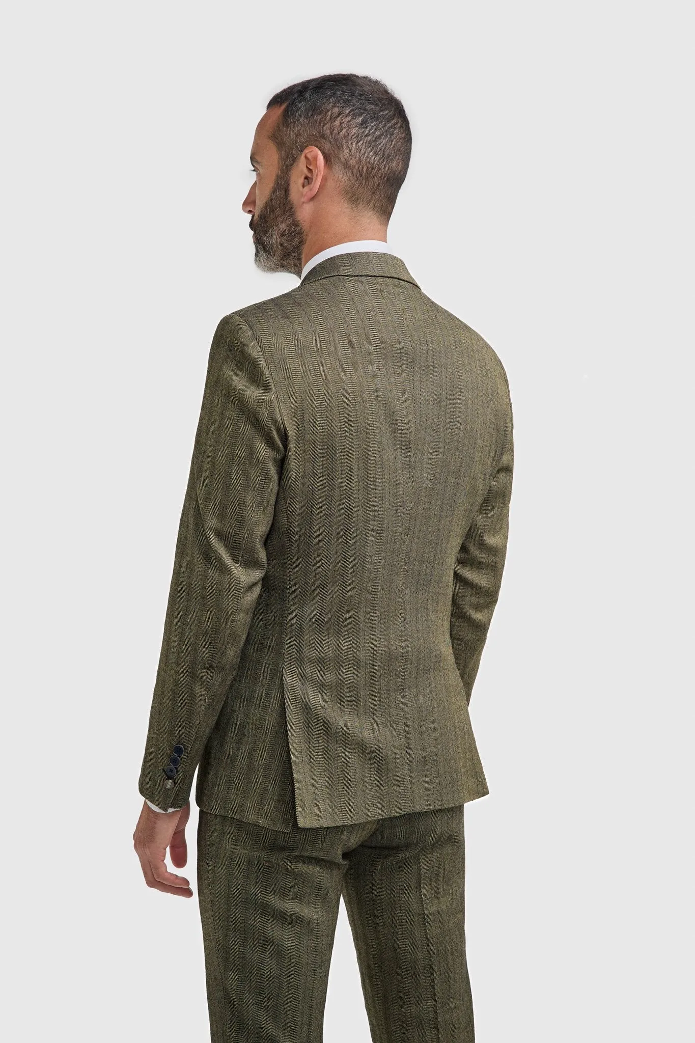 Damon Three Piece Suit with Single Breasted Waistcoat sold by House of Cavani product image thumbnail 3