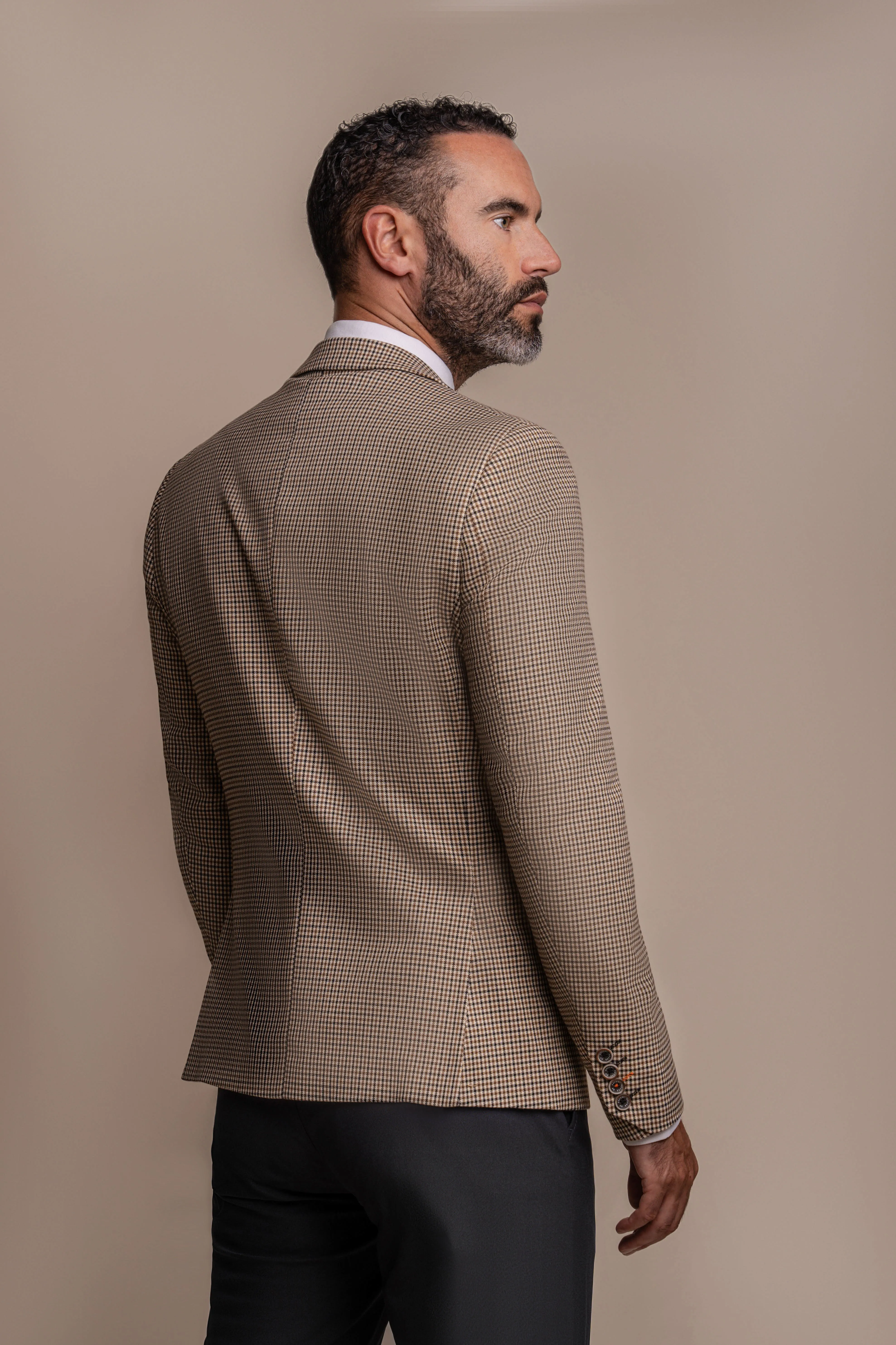 Elwood Houndstooth with Reed Black Trouser sold by House of Cavani product image thumbnail 2