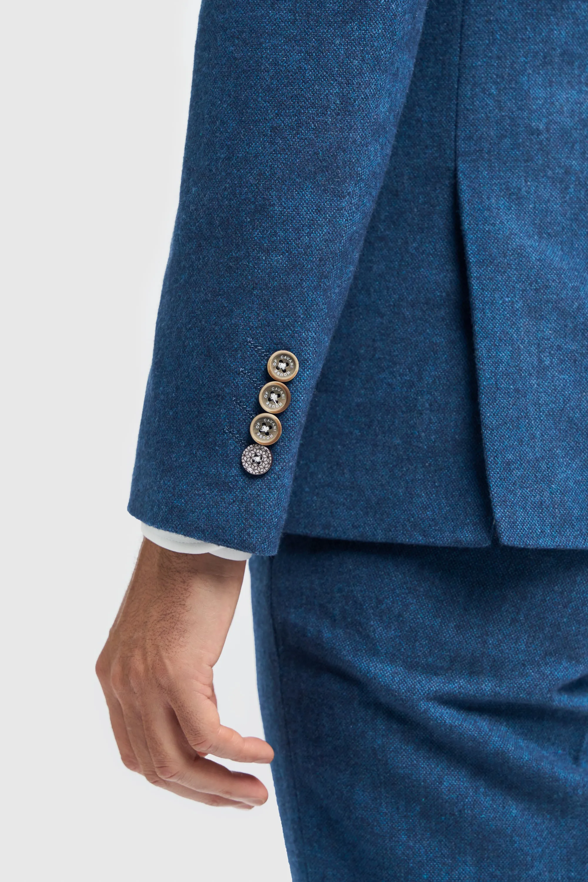 Blue Tweed Blazer sold by House of Cavani product image thumbnail 4