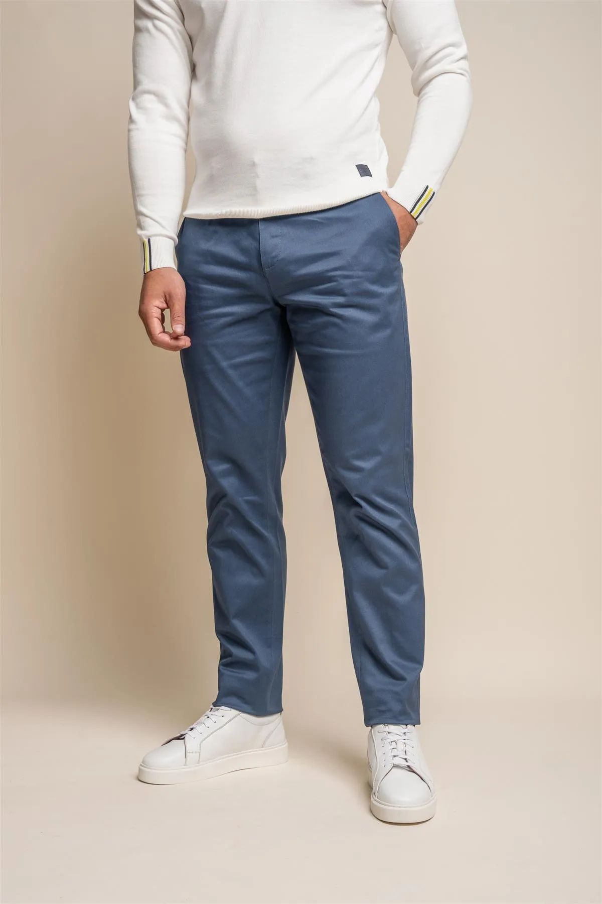 Dakota Cobolt Chino sold by House of Cavani