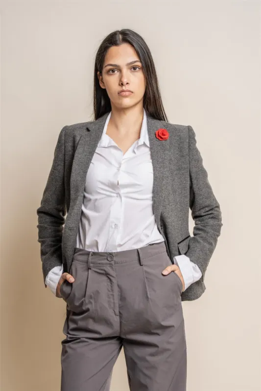 Martez Grey Womens Blazer sold by House of Cavani