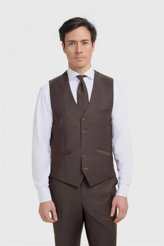 Bond Auburn Waistcoat made by House of Cavani