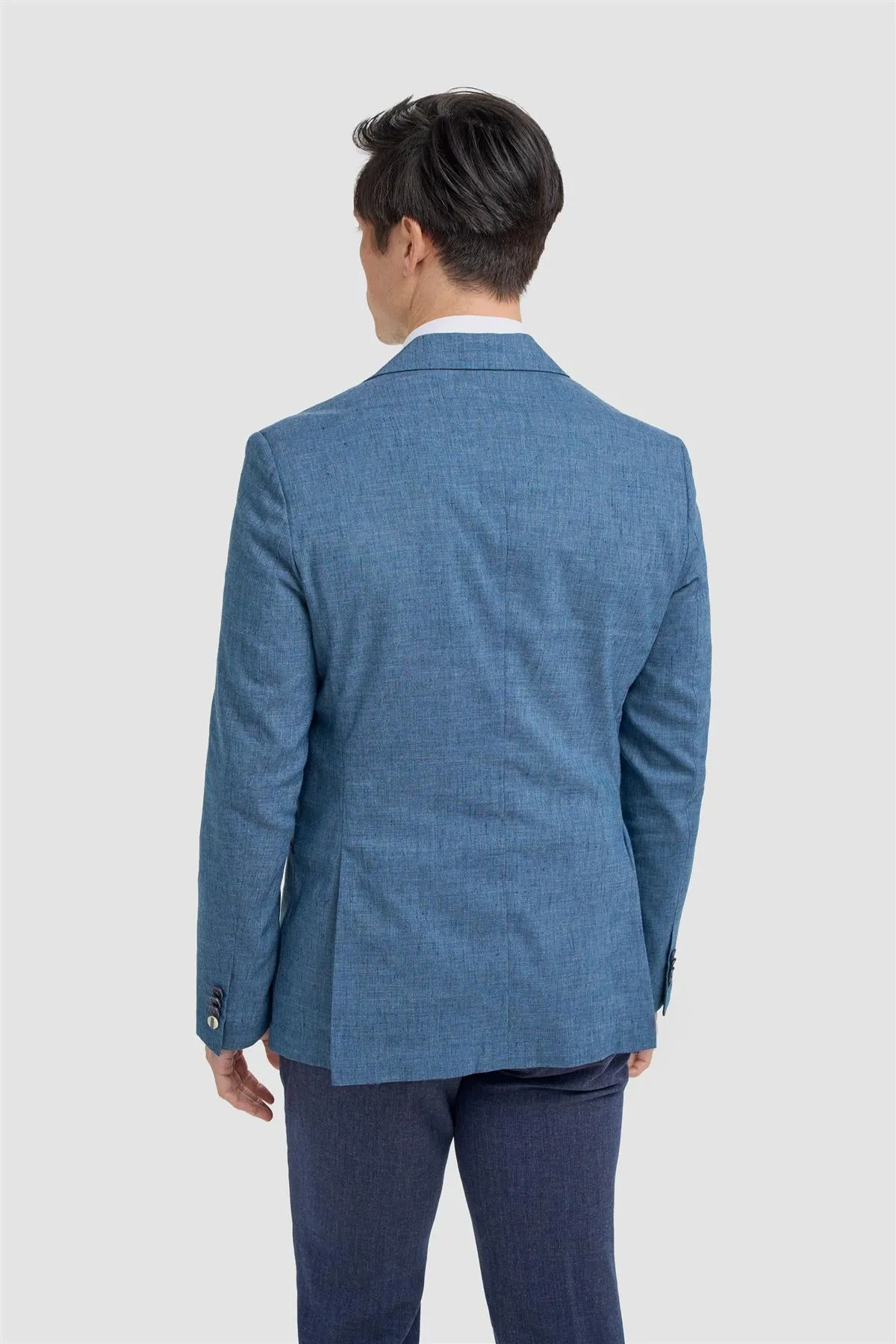 Luca Indigo Blazer sold by House of Cavani product image thumbnail 3