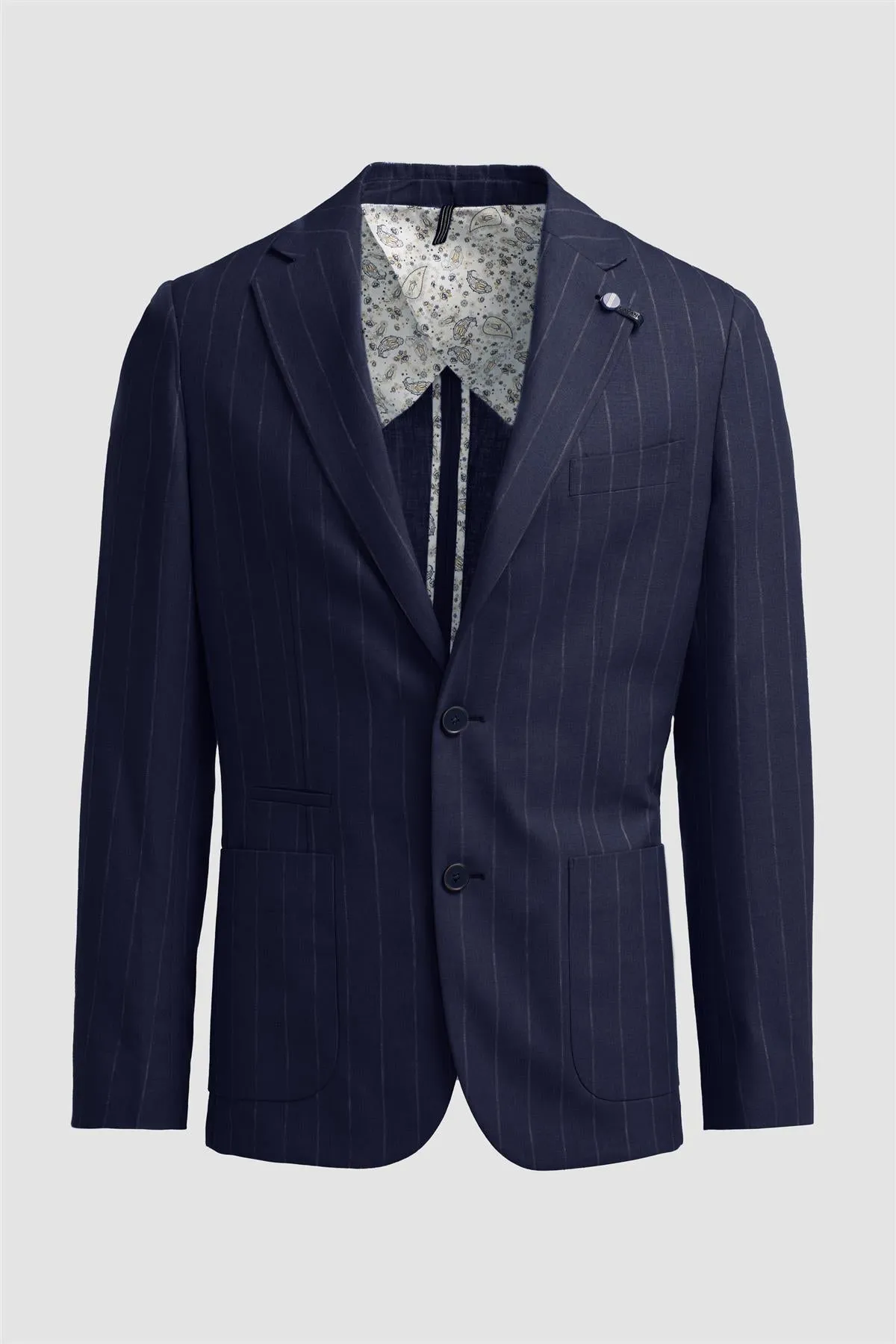 Piero Navy Blazer sold by House of Cavani product image thumbnail 4