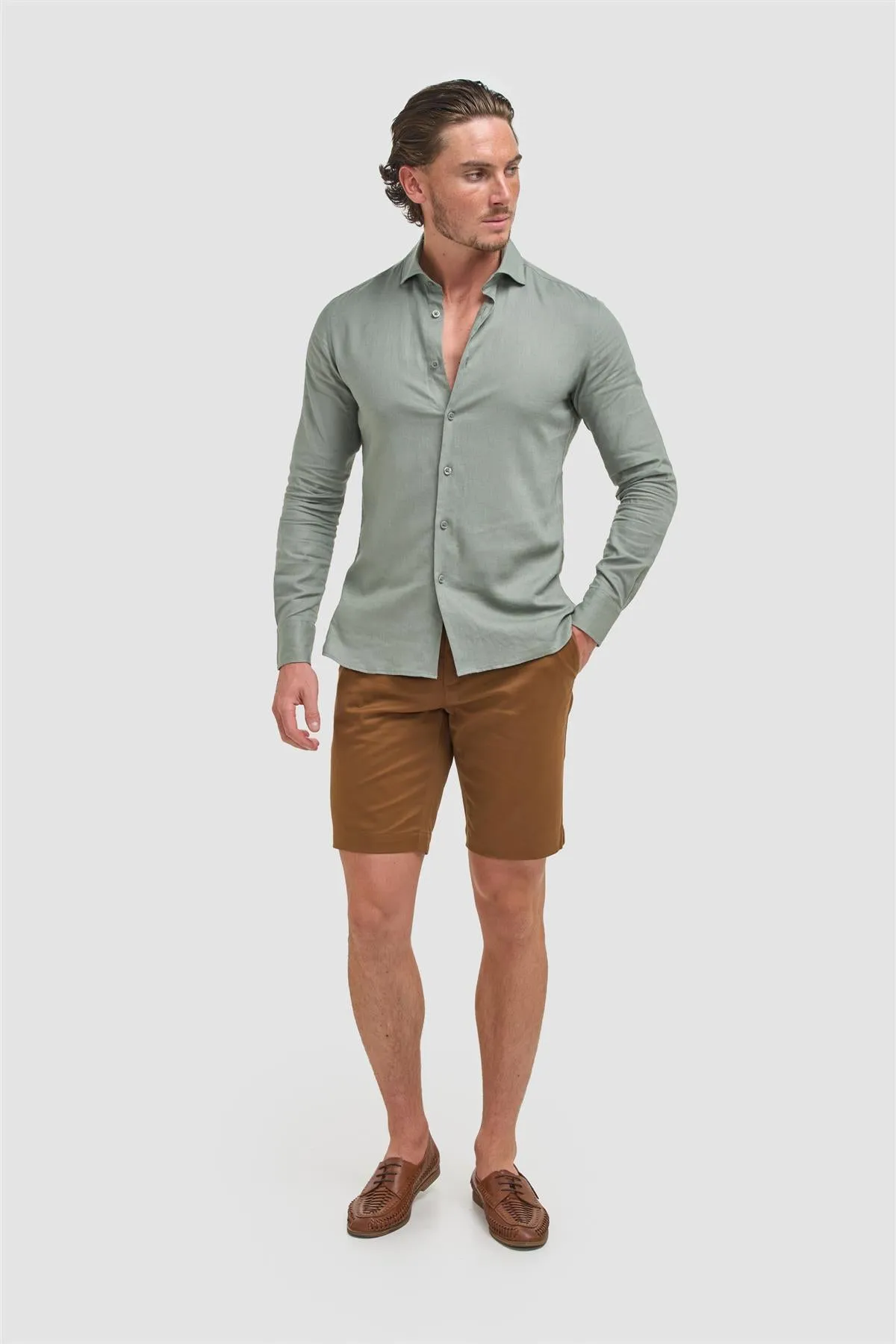 Matera Sage Shirt sold by House of Cavani product image thumbnail 2