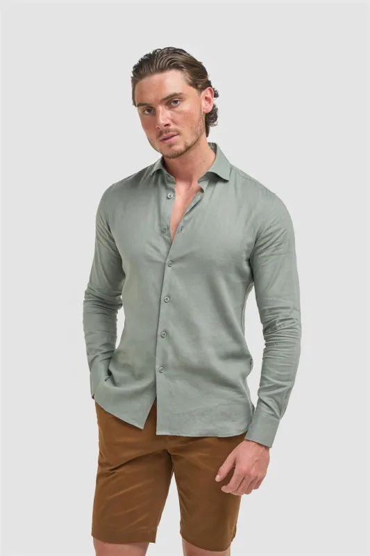 Matera Sage Shirt made by House of Cavani