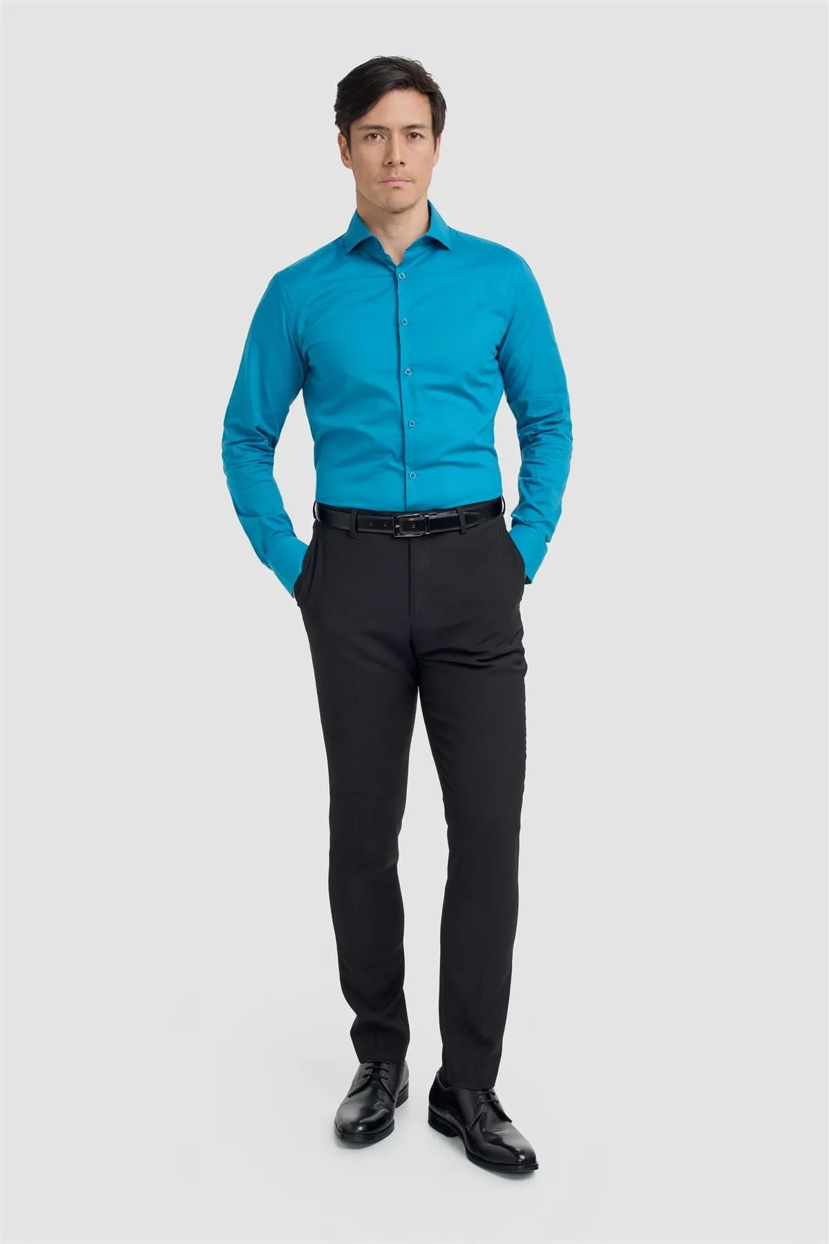 Flamino Aqua Shirt sold by House of Cavani product image thumbnail 2