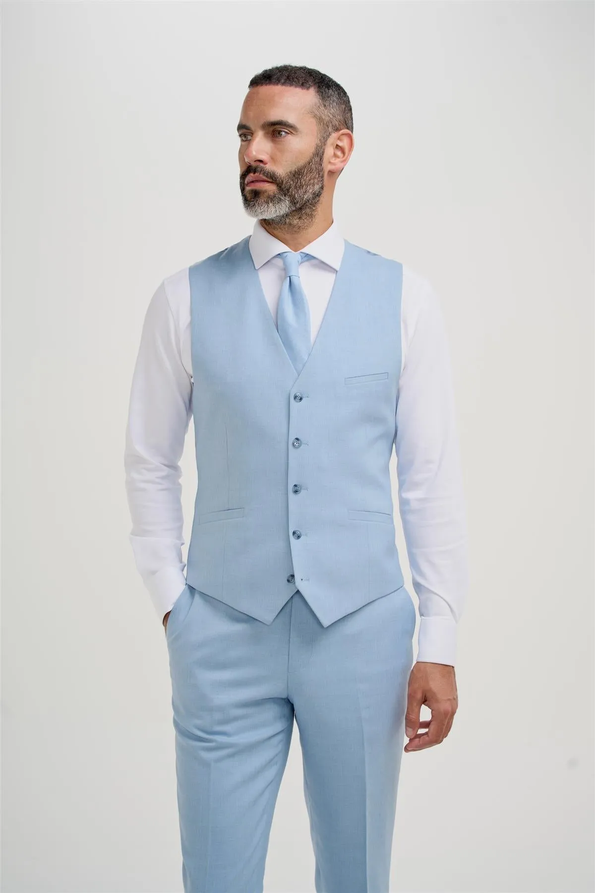 Malibu Sky Waistcoat sold by House of Cavani